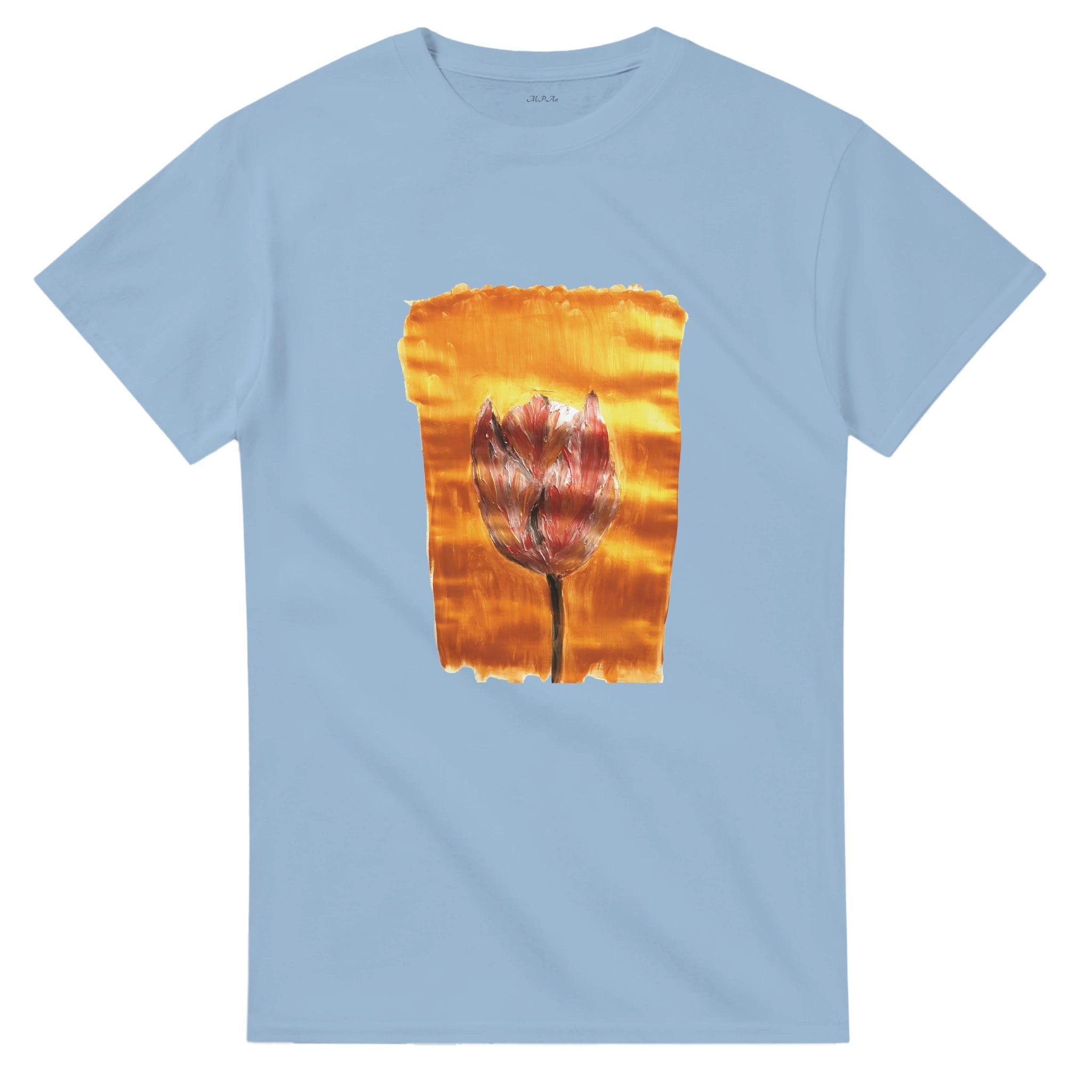 Autumn Walk Heavyweight Tee | Unisex with Printed Handpainted Art - M.P.Art