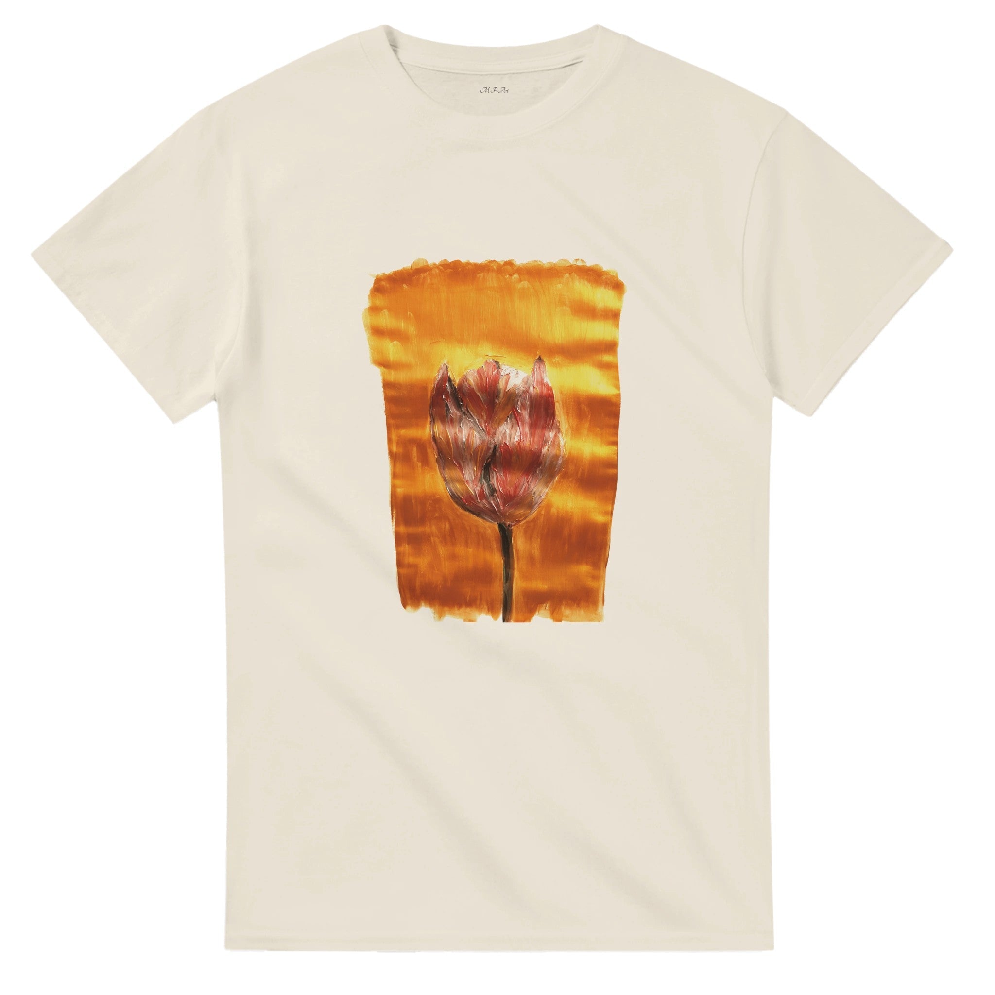 Autumn Walk Heavyweight Tee | Unisex with Printed Handpainted Art - M.P.Art
