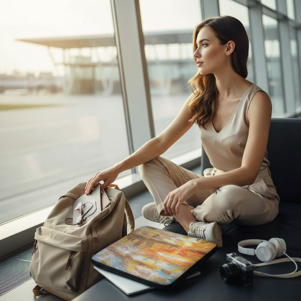 Handbemalte Laptop-Hülle | Premium-Schutz