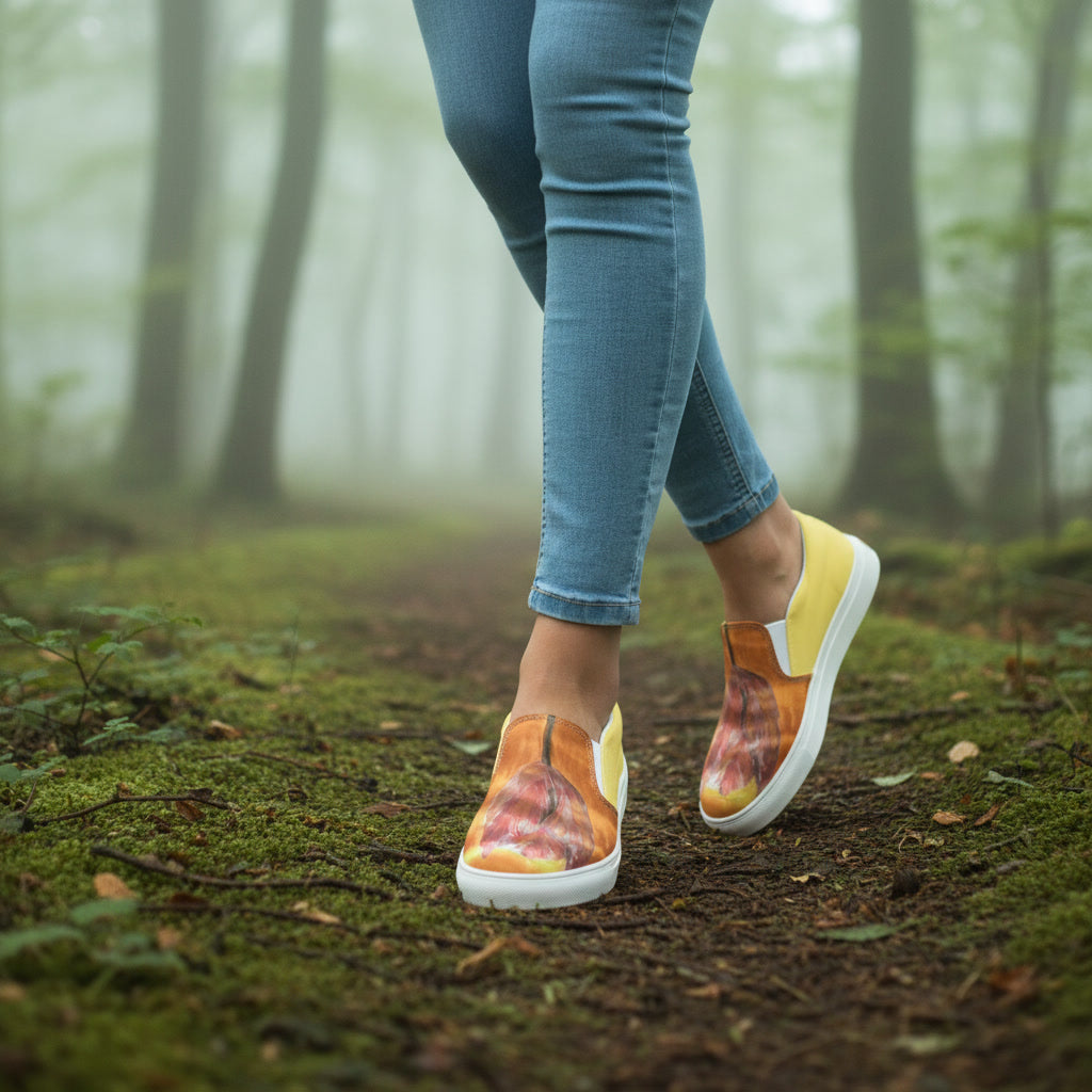 Goldene Tulpe | Canvas-Slipper