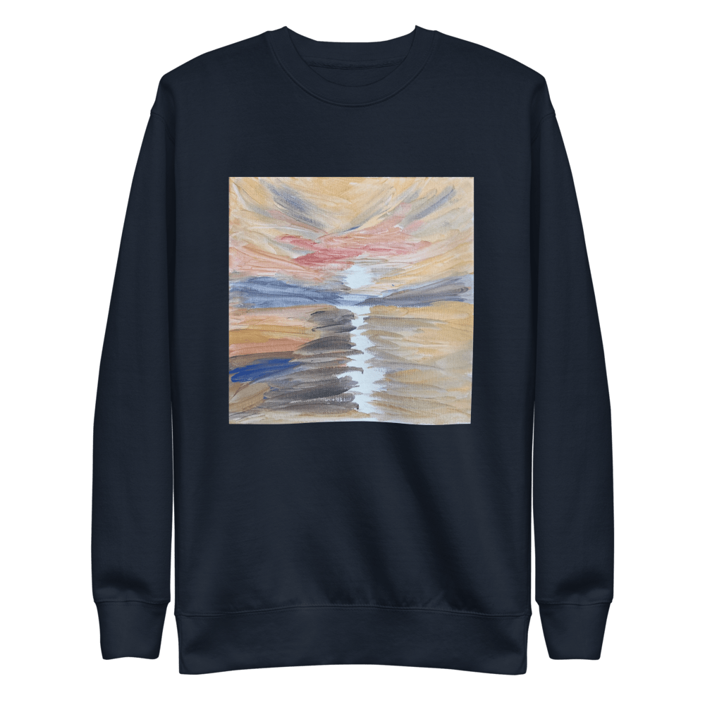 Golden Hour Premium Sweatshirt | Unisex Printed Handpainted Art - M.P.Art