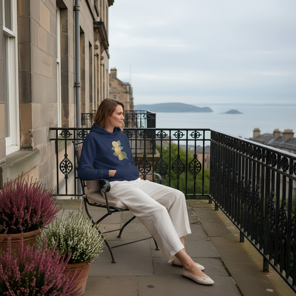 Golden Hour Street Hoodie | Premium Unisex with Printed Handpainted Art - M.P.Art