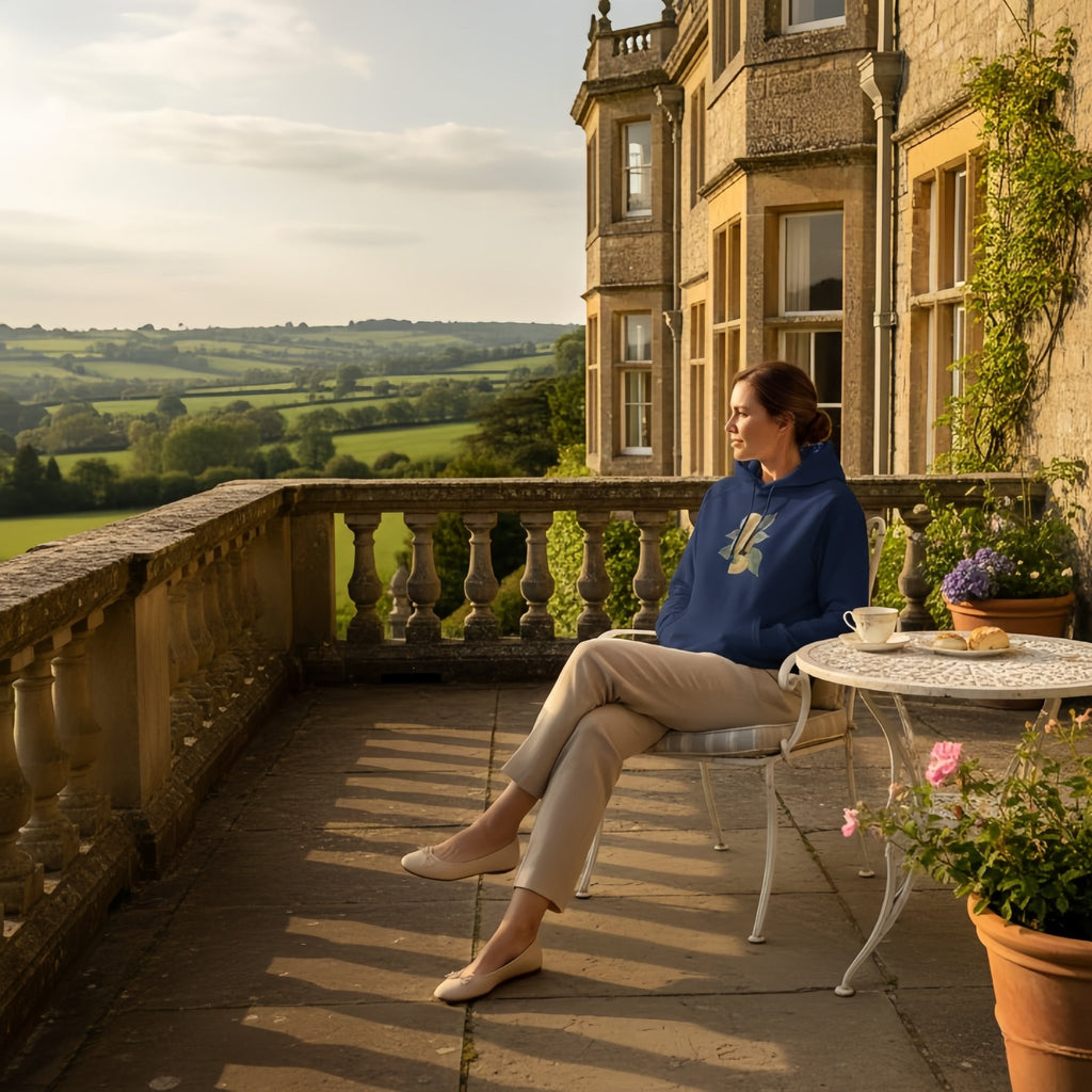 Golden Hour Street Hoodie | Premium Unisex with Printed Handpainted Art - M.P.Art