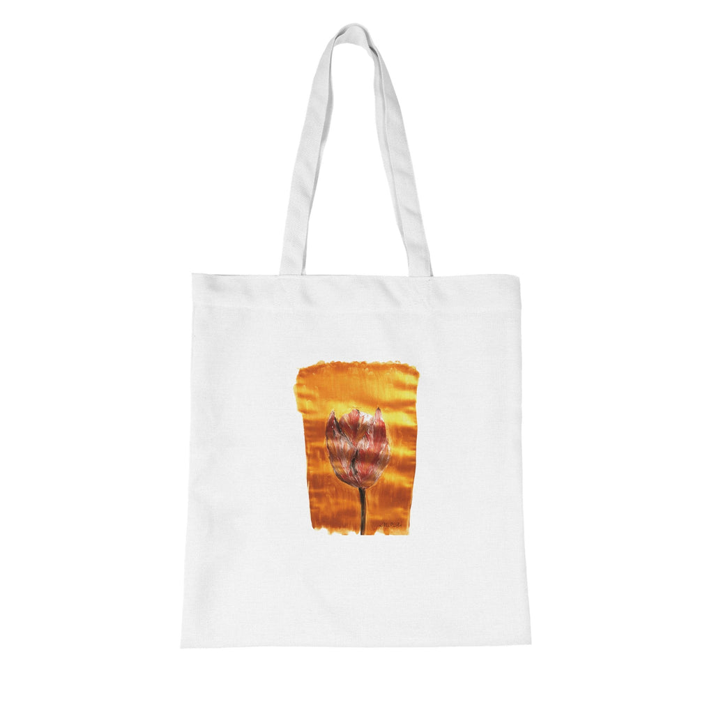 Golden Sunset Organic Tote | Eco Cotton with Printed Handpainted Art - M.P.Art