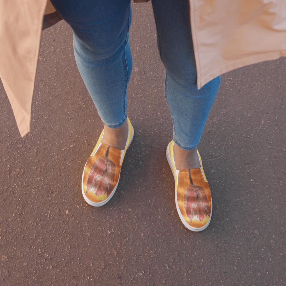 Golden Tulip | Canvas Slip - On Shoes - M.P.Art