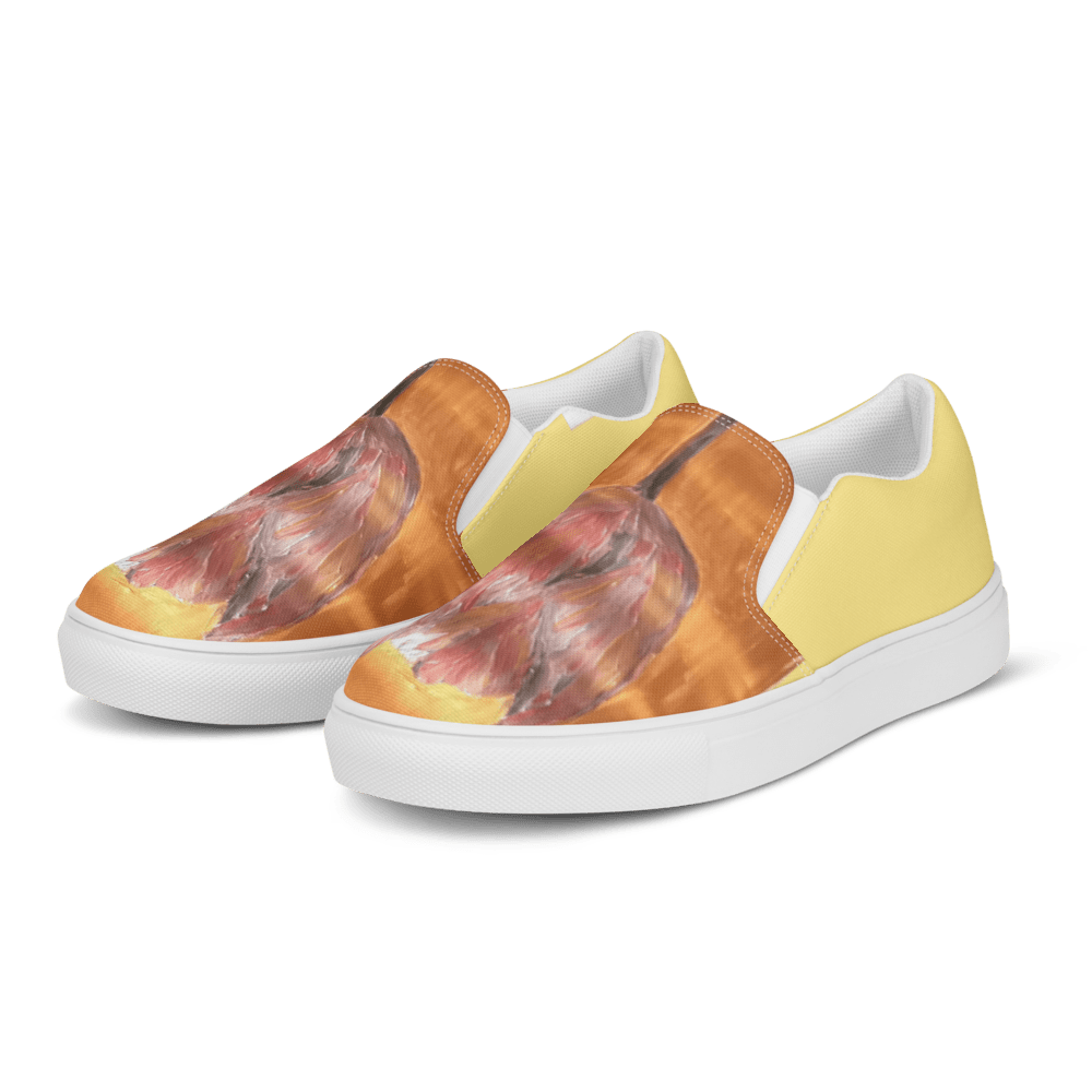 Golden Tulip | Canvas Slip - On Shoes - M.P.Art