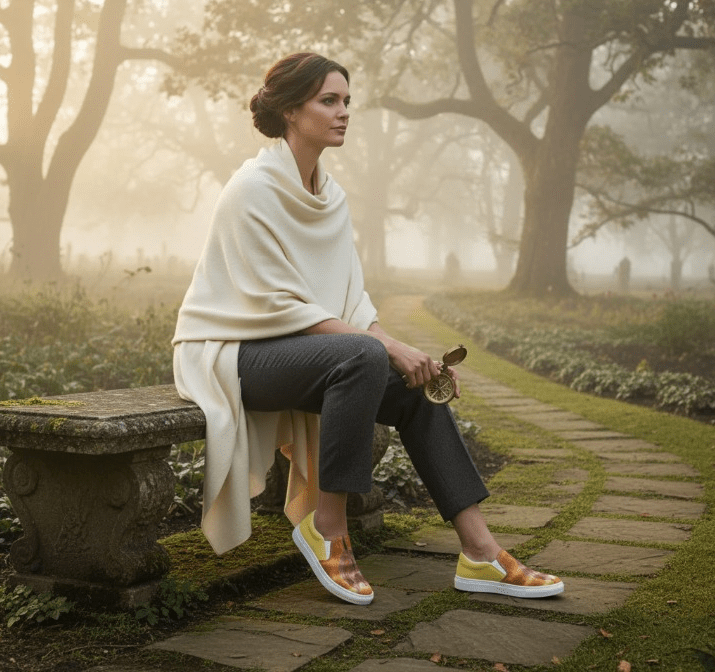 Golden Tulip | Canvas Slip - On Shoes - M.P.Art