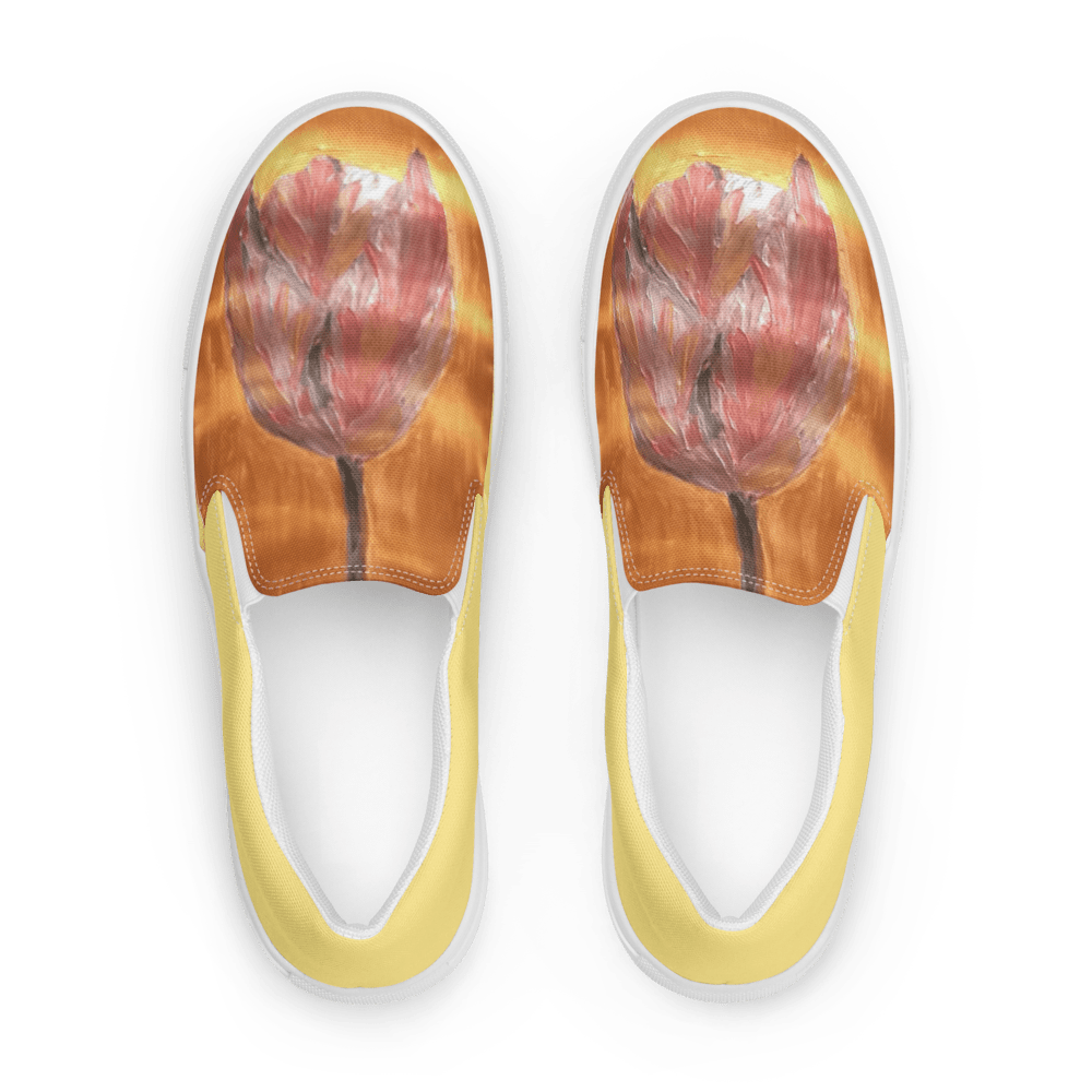 Golden Tulip | Canvas Slip - On Shoes - M.P.Art