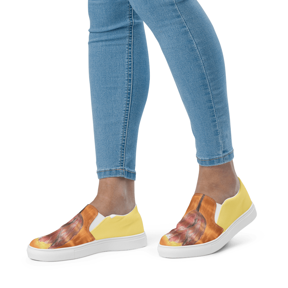 Golden Tulip | Canvas Slip - On Shoes - M.P.Art