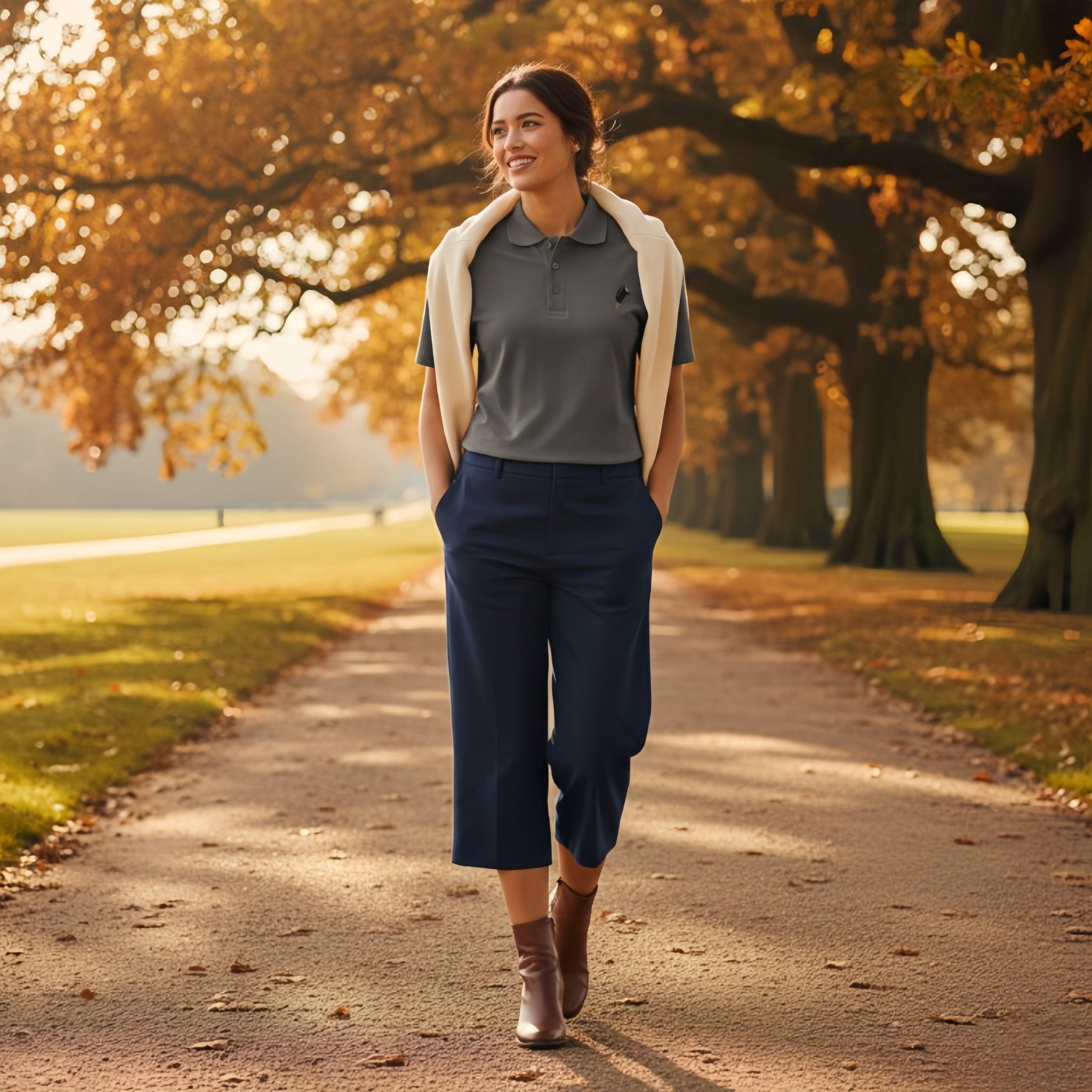 Ice Cream Dreams Premium Polo | Grey - M.P.Art