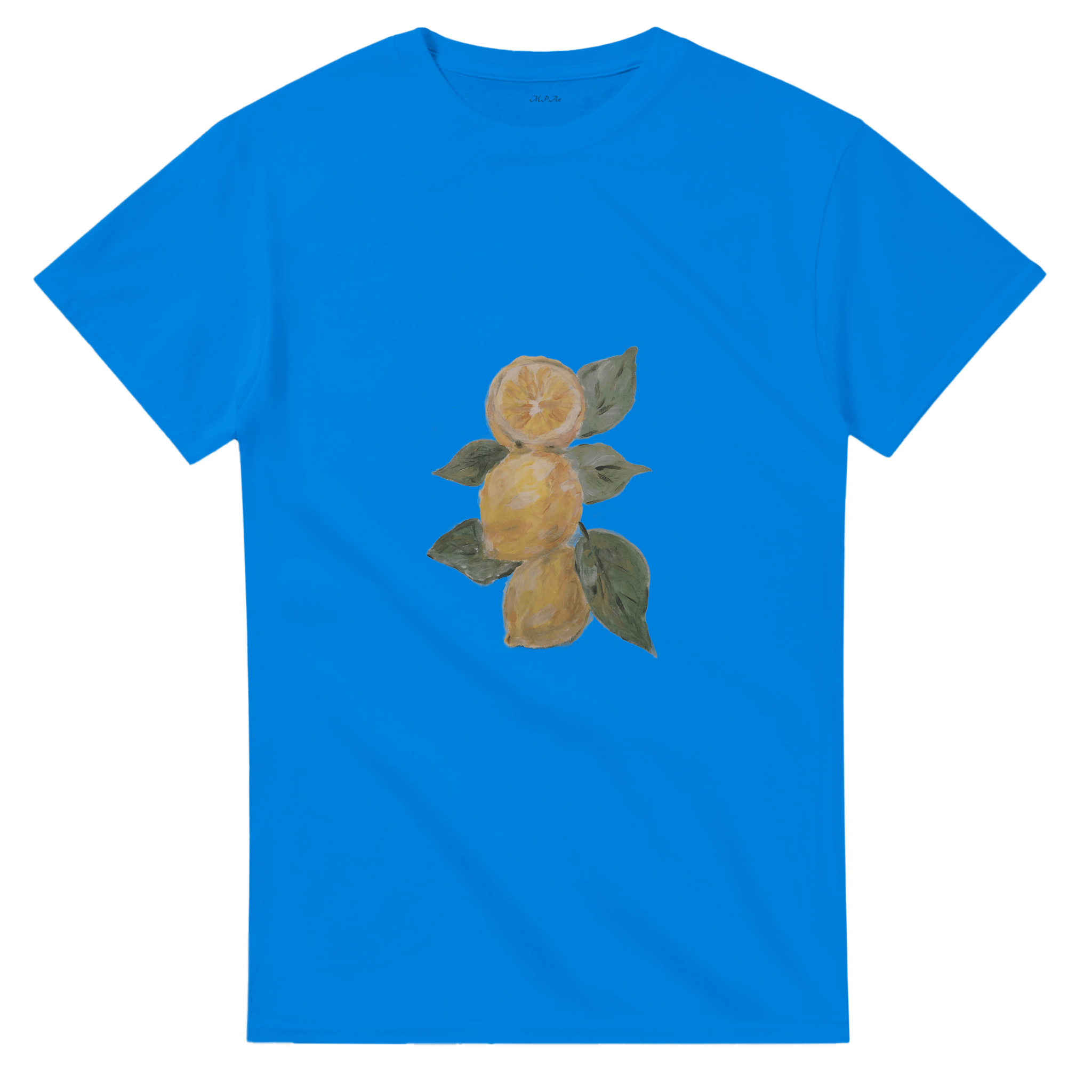 Lemon Fresh Heavyweight Tee | Unisex with Handpainted Art - M.P.Art