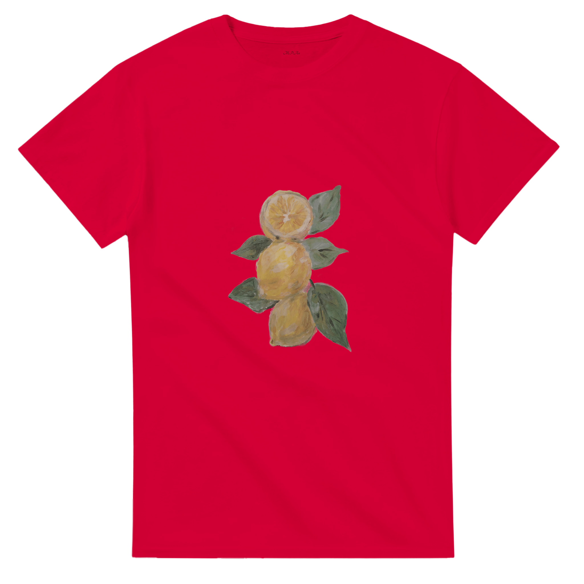 Lemon Fresh Heavyweight Tee | Unisex with Handpainted Art - M.P.Art