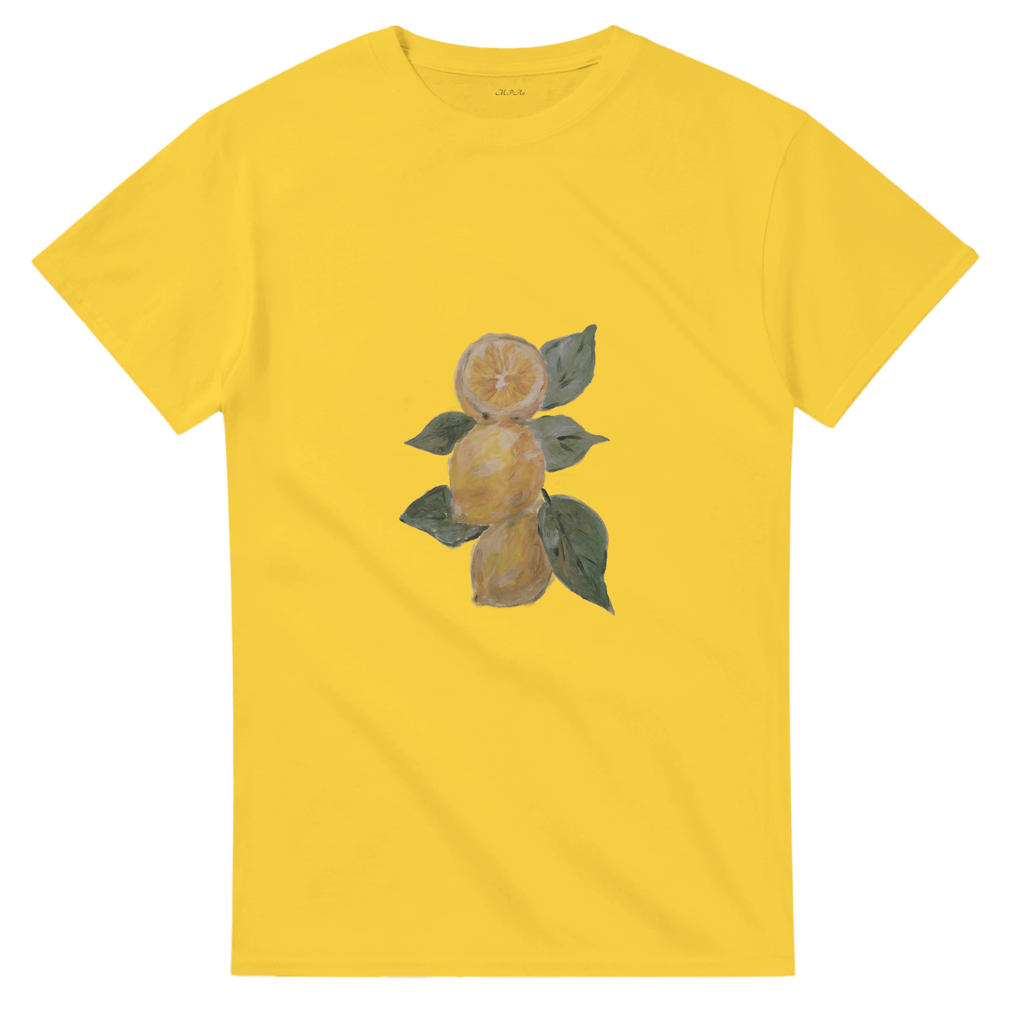 Lemon Fresh Heavyweight Tee | Unisex with Handpainted Art - M.P.Art