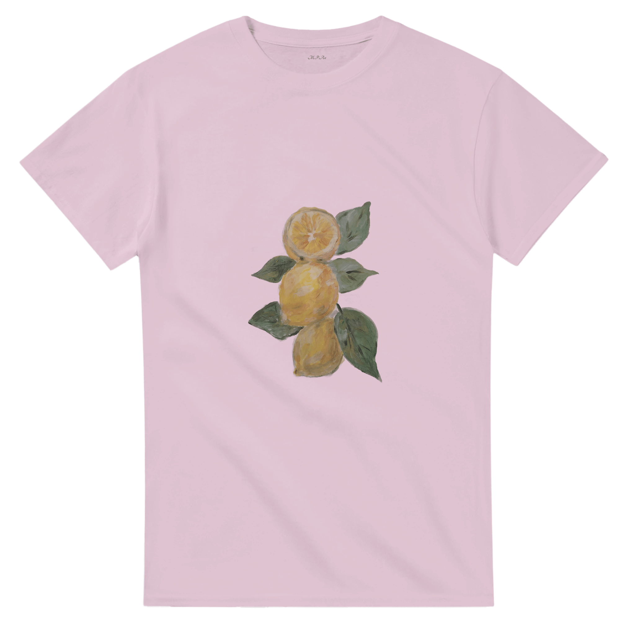 Lemon Fresh Heavyweight Tee | Unisex with Handpainted Art - M.P.Art