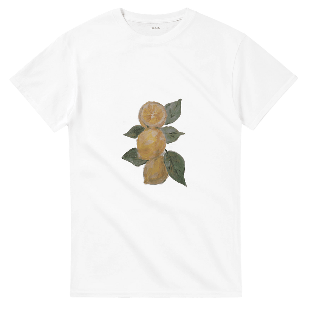 Lemon Fresh Heavyweight Tee | Unisex with Handpainted Art - M.P.Art