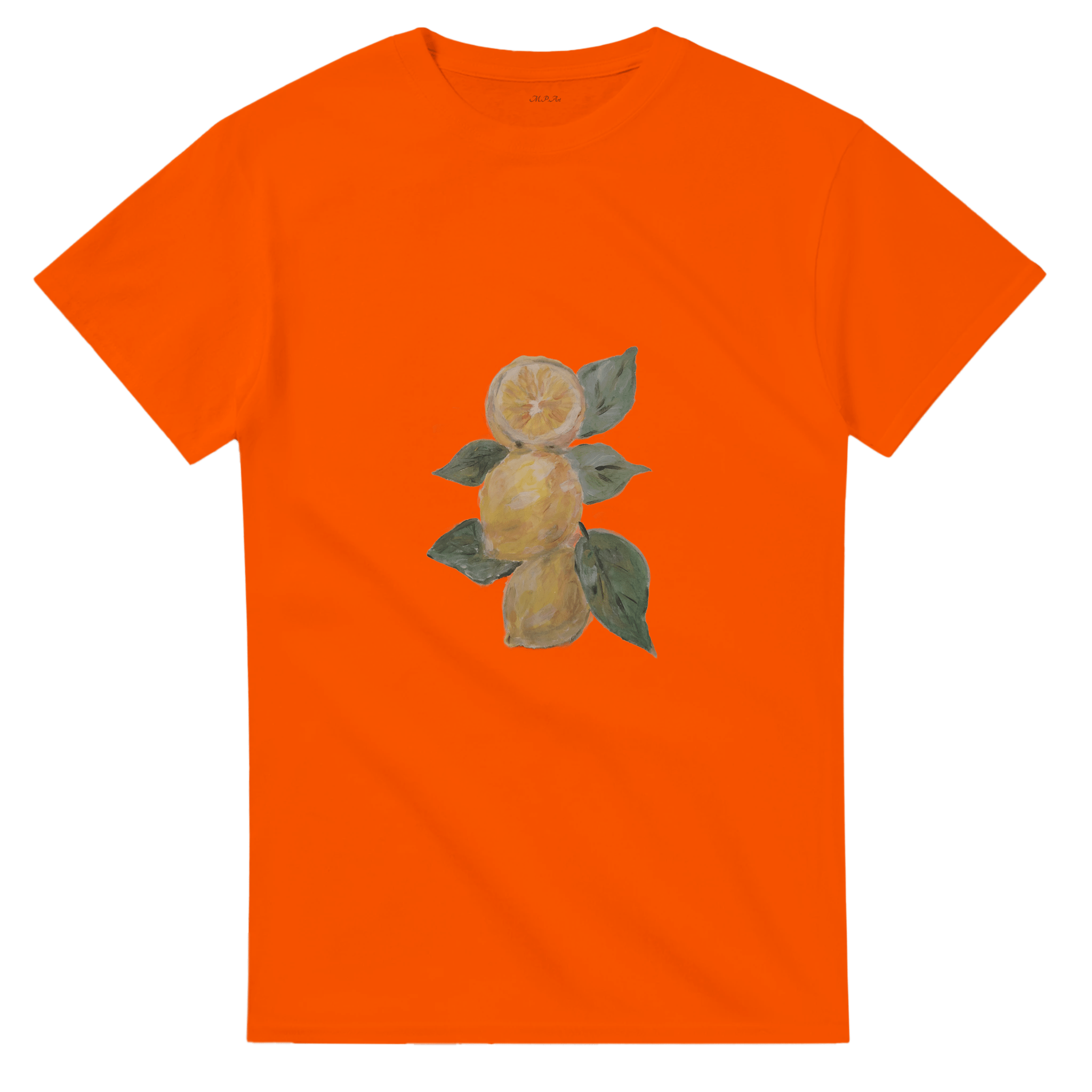 Lemon Fresh Heavyweight Tee | Unisex with Handpainted Art - M.P.Art