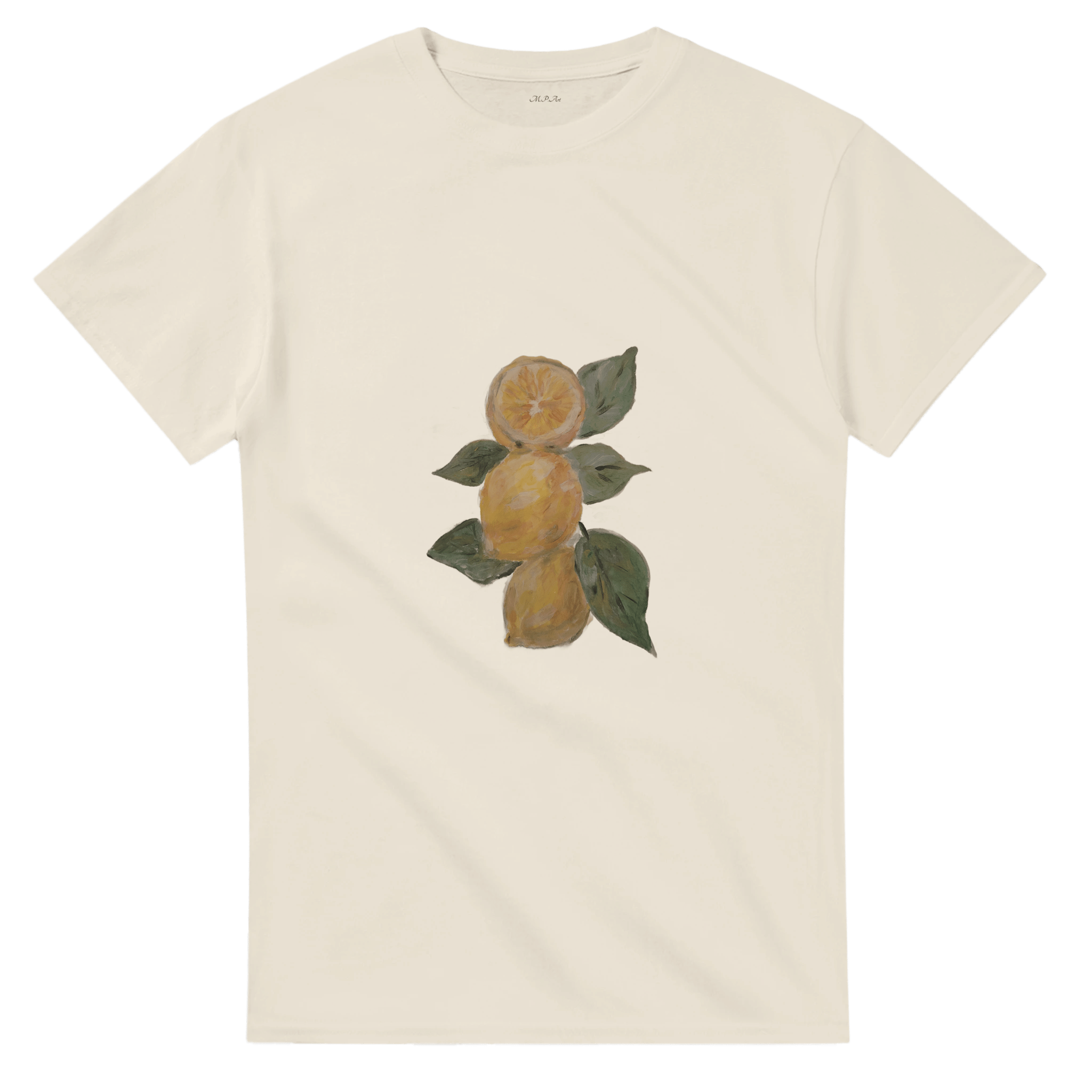 Lemon Fresh Heavyweight Tee | Unisex with Handpainted Art - M.P.Art