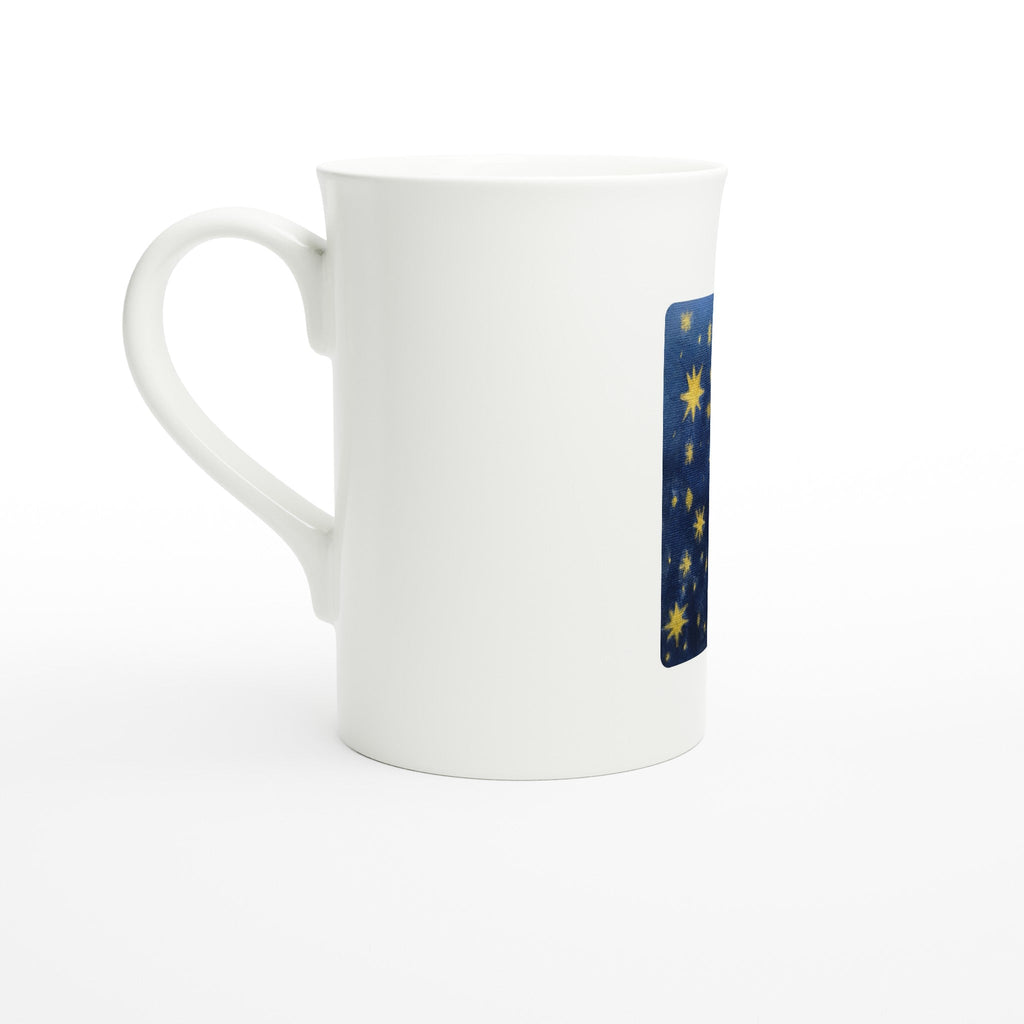 Starry Night Slim Mug | 10oz Porcelain with Handpainted Art - M.P.Art