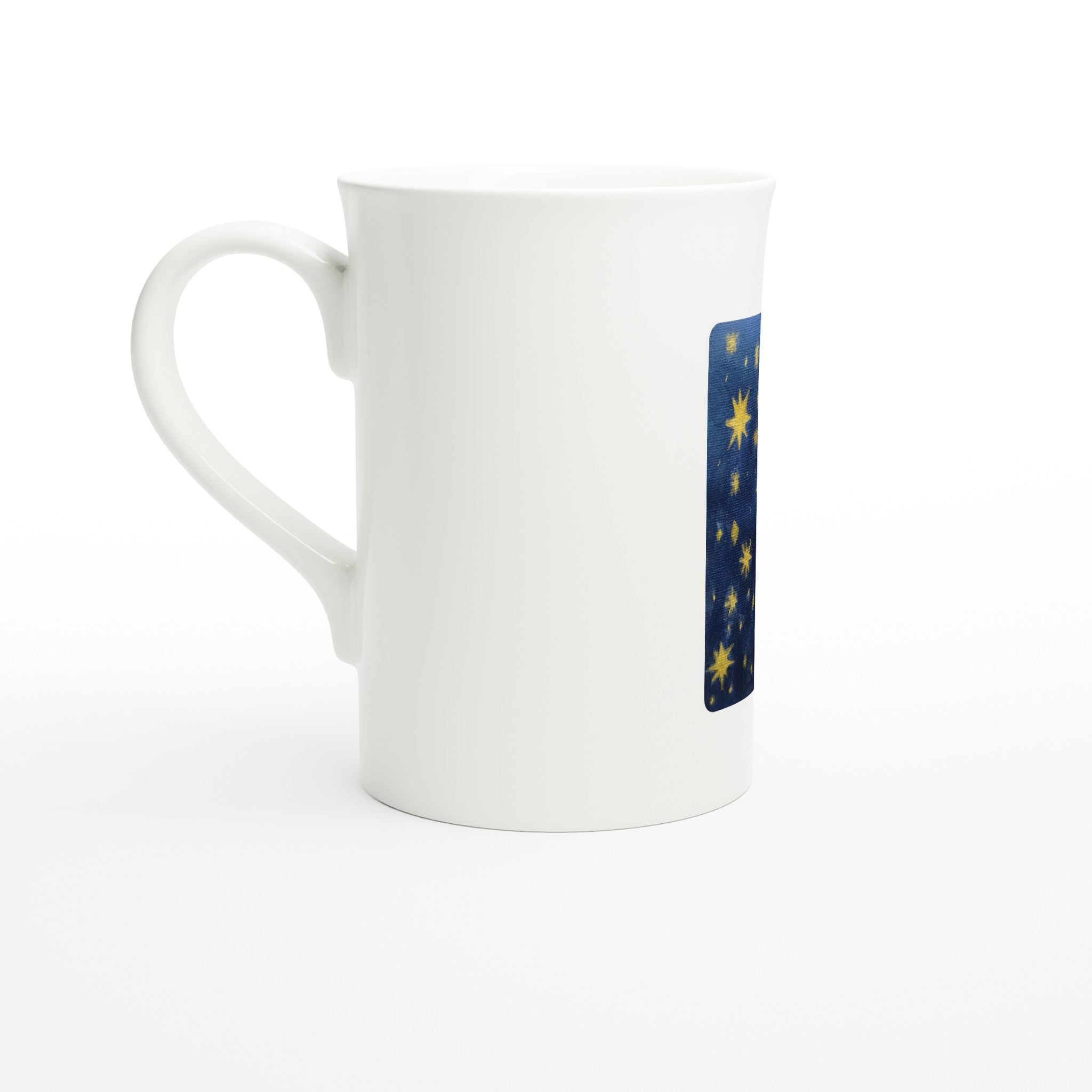 Starry Night Slim Mug | 10oz Porcelain with Handpainted Art - M.P.Art