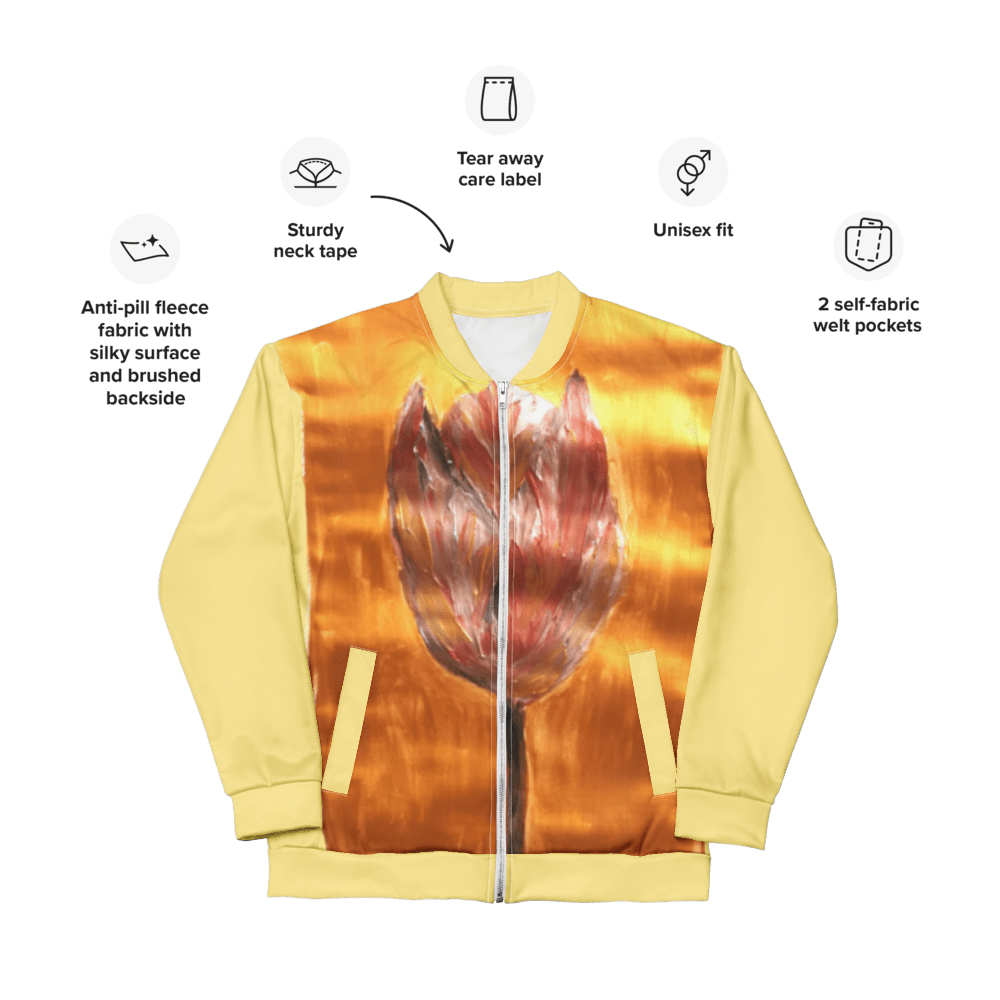 Sunset Bloom | Bomber Jacket - M.P.Art