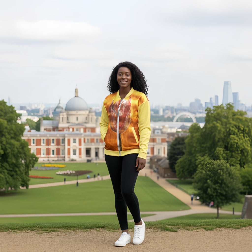 Sunset Bloom | Bomber Jacket - M.P.Art