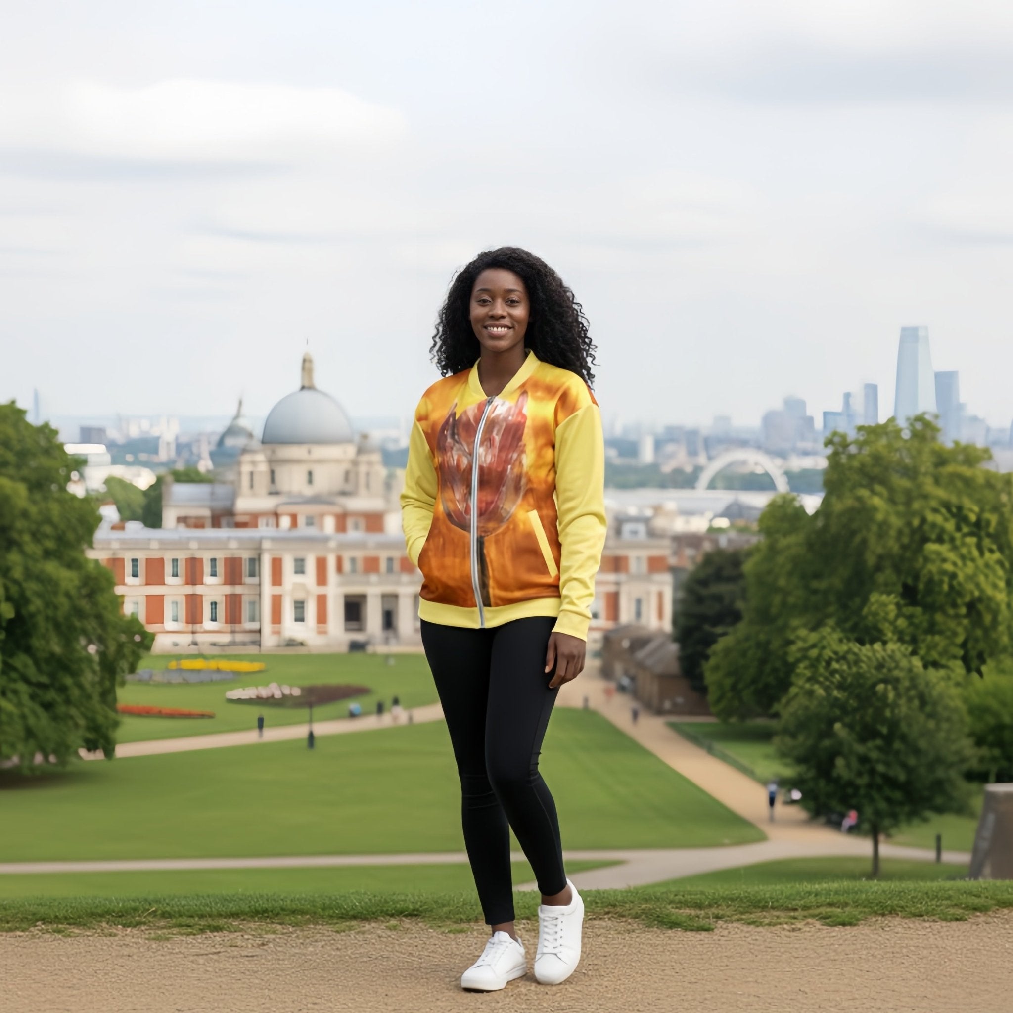 Sunset Bloom | Bomber Jacket - M.P.Art