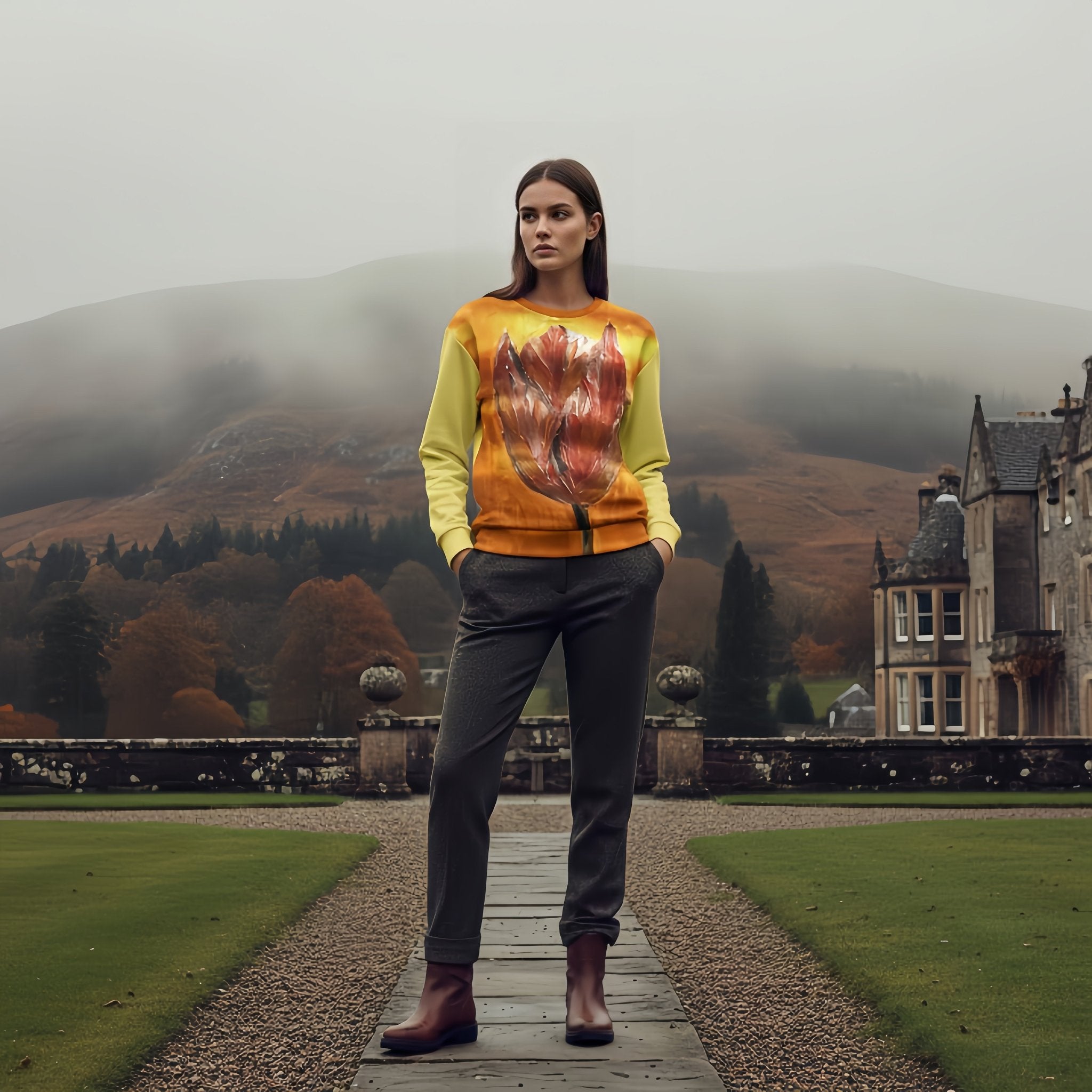 Sunset Tulip | Unisex Sweatshirt - M.P.Art