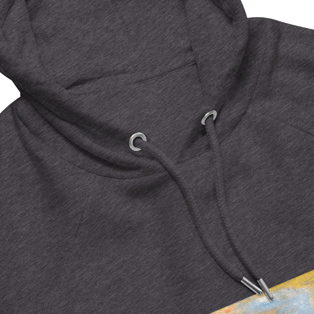 Turner Inspired Westminster Sunset Eco Raglan Hoodie | Unisex with Printed Handpainted Art - M.P.Art