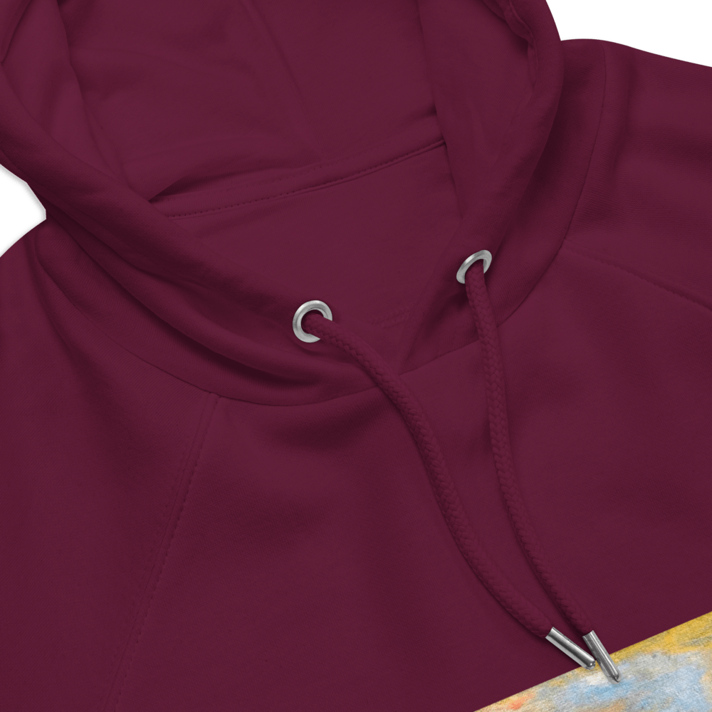 Turner Inspired Westminster Sunset Eco Raglan Hoodie | Unisex with Printed Handpainted Art - M.P.Art