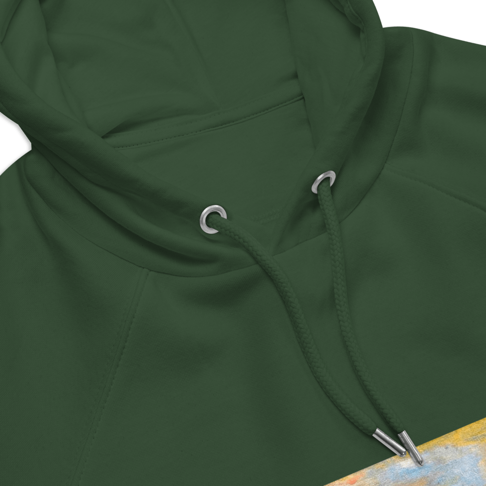 Turner Inspired Westminster Sunset Eco Raglan Hoodie | Unisex with Printed Handpainted Art - M.P.Art