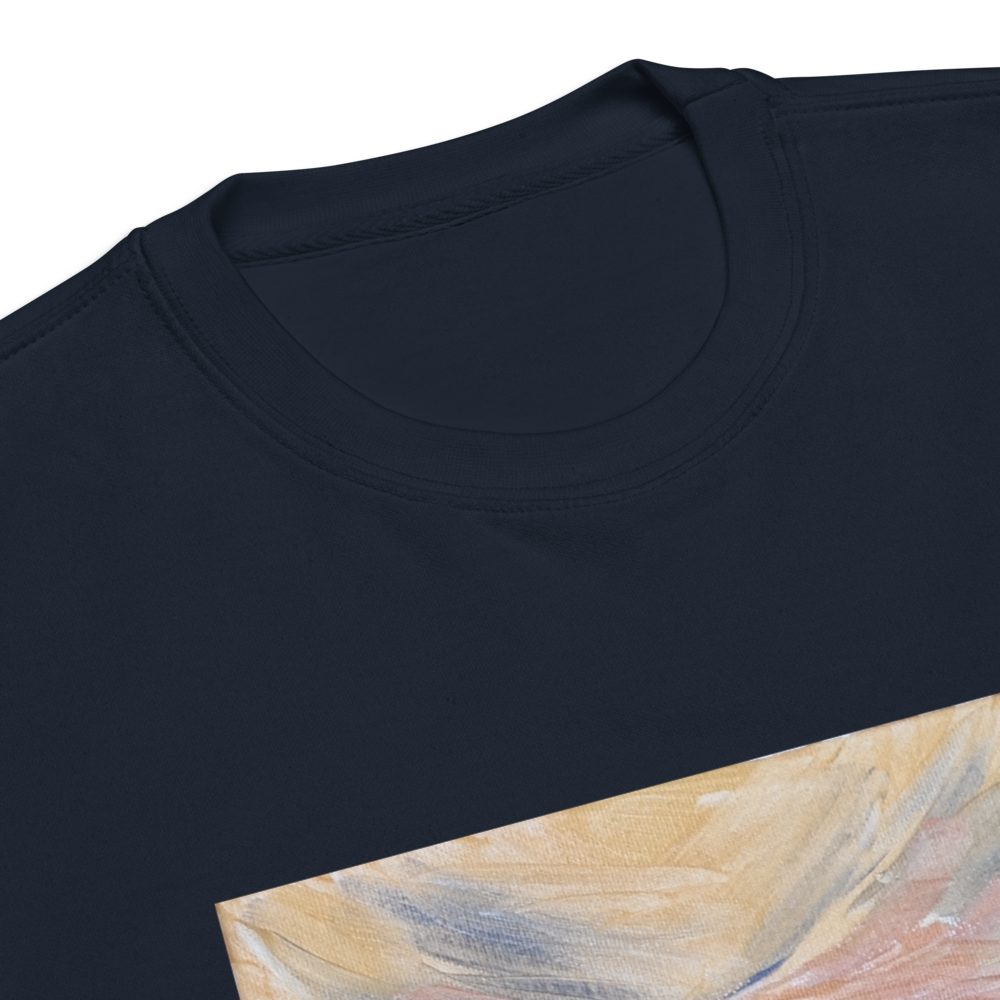 Unisex premium sweatshirt in navy blazer - product details and sizing
