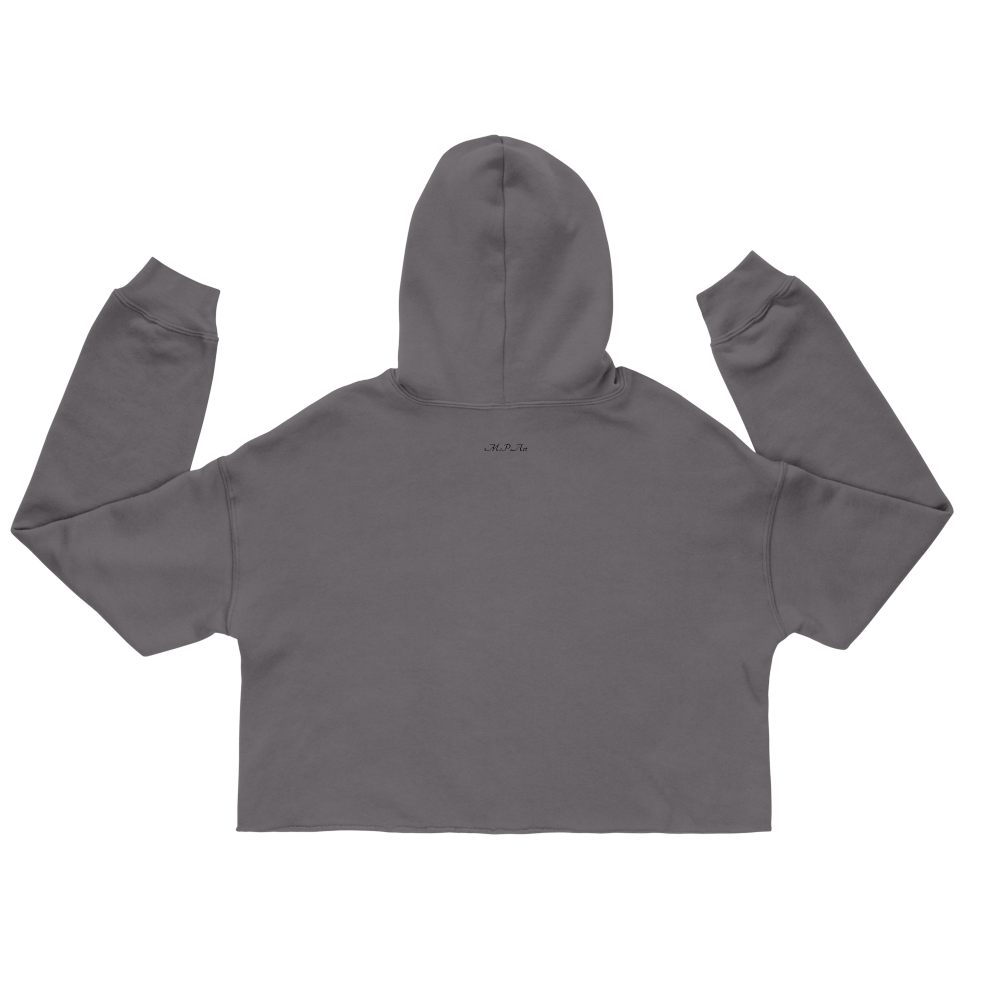 Urban Canvas Crop Hoodie | Printed Handpainted Artwork - M.P.Art